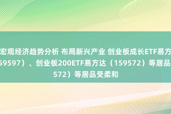 宏观经济趋势分析 布局新兴产业 创业板成长ETF易方达（159597）、创业板200ETF易方达（159572）等居品受柔和