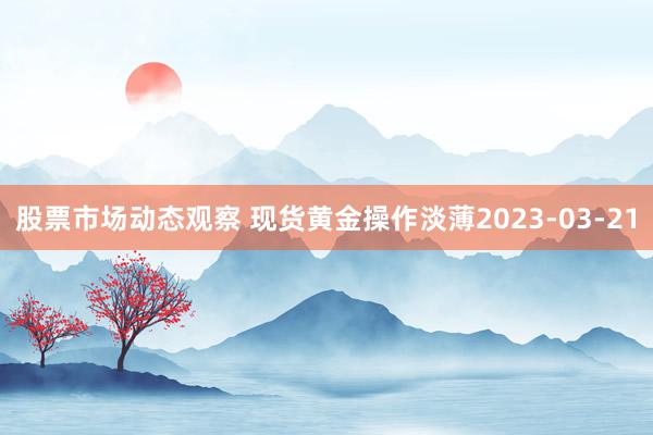 股票市场动态观察 现货黄金操作淡薄2023-03-21