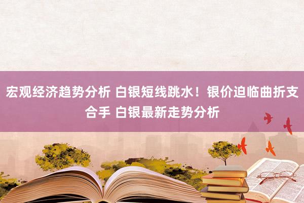 宏观经济趋势分析 白银短线跳水！银价迫临曲折支合手 白银最新走势分析