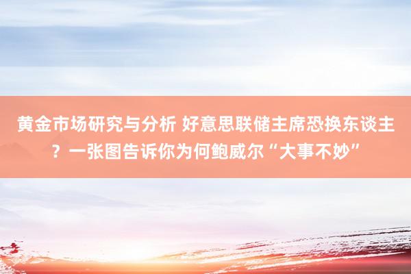 黄金市场研究与分析 好意思联储主席恐换东谈主？一张图告诉你为何鲍威尔“大事不妙”