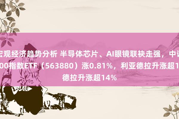 宏观经济趋势分析 半导体芯片、AI眼镜联袂走强，中证A500指数ETF（563880）涨0.81%，利亚德拉升涨超14%