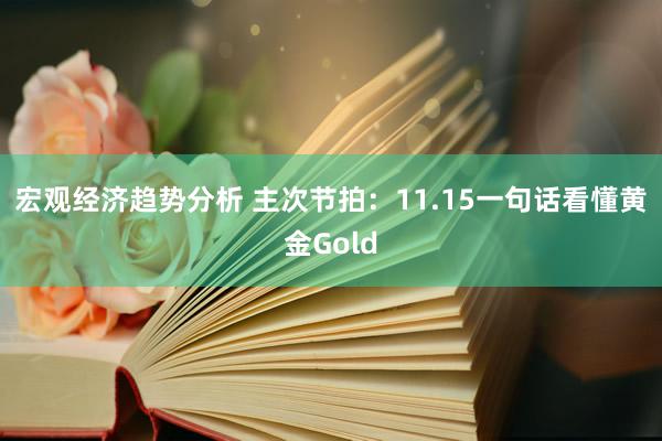 宏观经济趋势分析 主次节拍：11.15一句话看懂黄金Gold