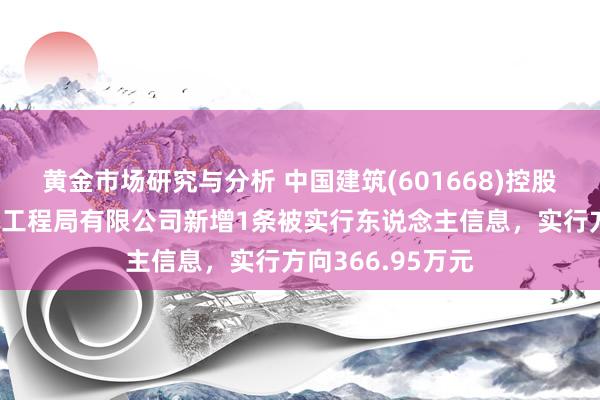 黄金市场研究与分析 中国建筑(601668)控股的中国建筑第二工程局有限公司新增1条被实行东说念主信息，实行方向366.95万元