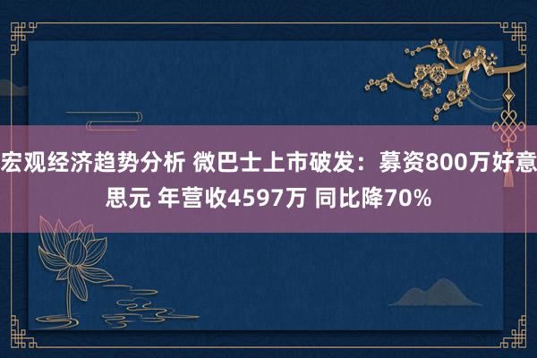 宏观经济趋势分析 微巴士上市破发：募资800万好意思元 年营收4597万 同比降70%