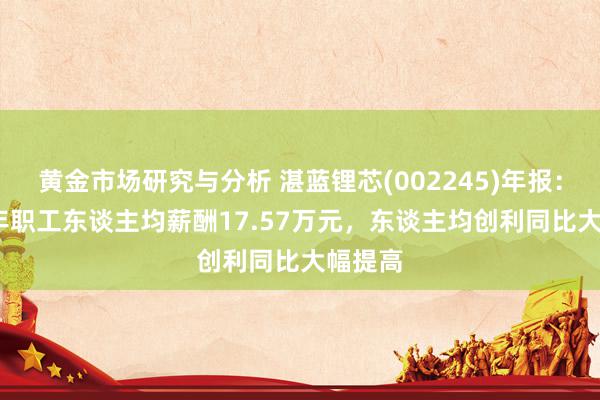 黄金市场研究与分析 湛蓝锂芯(002245)年报：2024年职工东谈主均薪酬17.57万元，东谈主均创利同比大幅提高